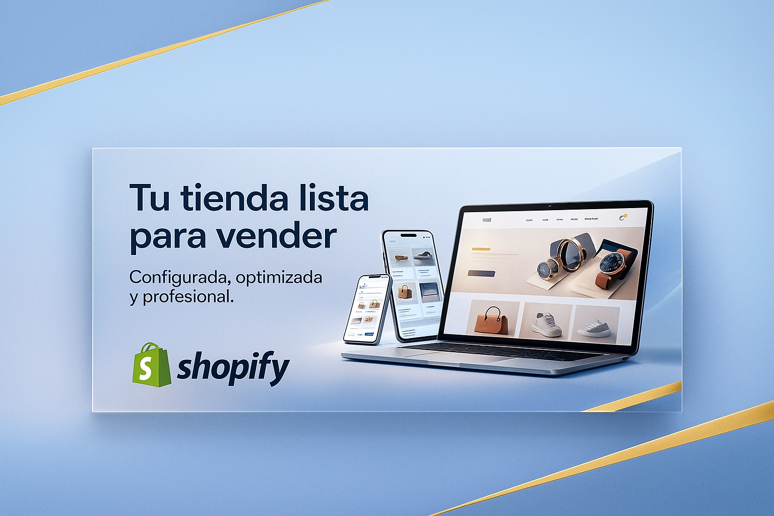 Creación de Tienda Shopify Profesional — Lista para Vender